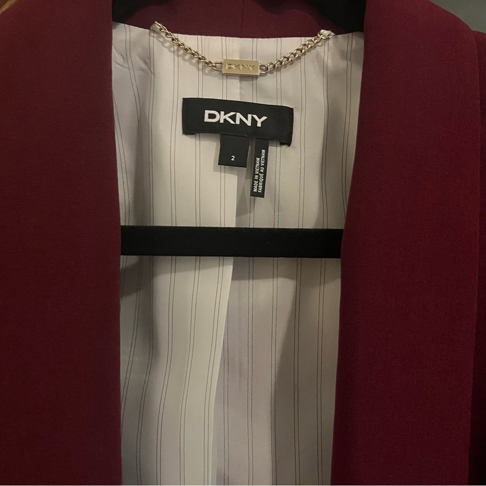 DKNY Burgundy Blazer - Picture 3 of 3